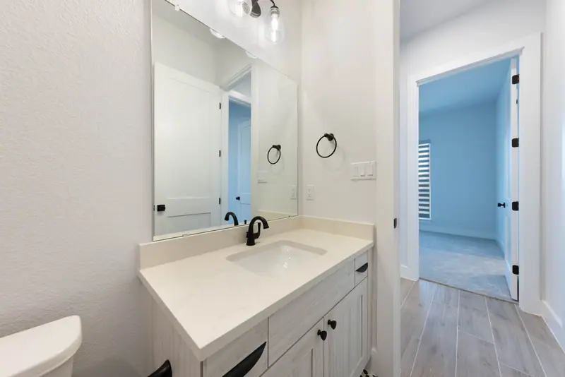 Bathroom, Farmhouse Hill Country Retreat (RenovatePros project)