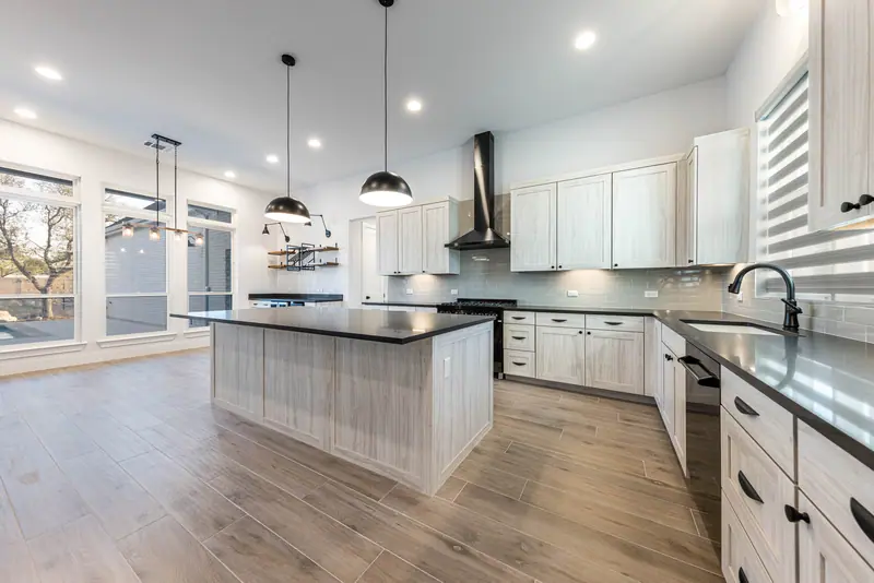 Kitchen, Farmhouse Hill Country Retreat (RenovatePros project)