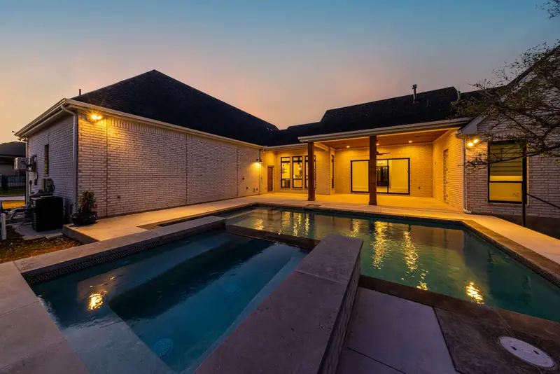 Pool, Farmhouse Hill Country Retreat (RenovatePros project)