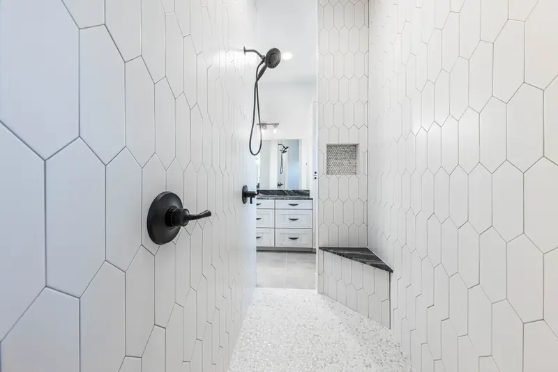 Bathroom, Farmhouse Hill Country Retreat (RenovatePros project)