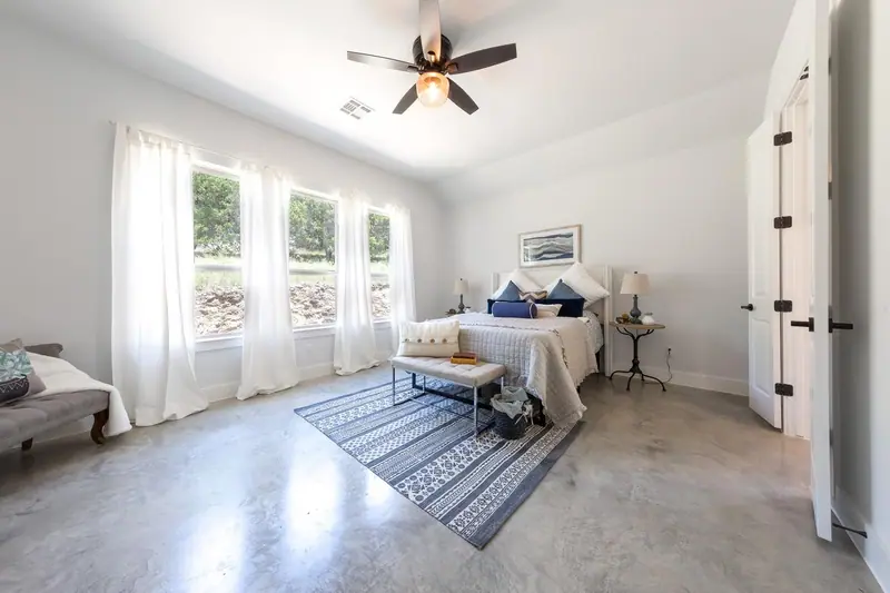 Bedroom, Hill Country Hideaway (RenovatePros project)