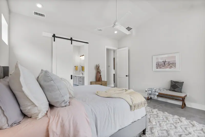 Bedroom, Round Mountain Modern Farmhouse (RenovatePros project)