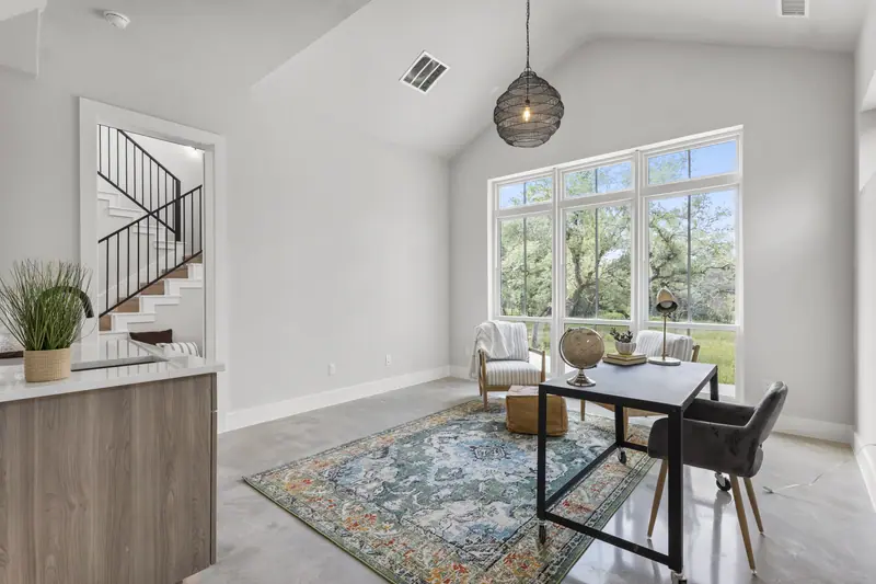 Study, Round Mountain Modern Farmhouse (RenovatePros project)