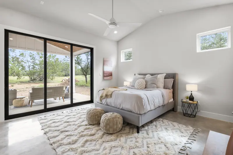Bedroom, Round Mountain Modern Farmhouse (RenovatePros project)