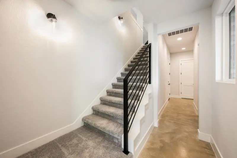 Stairs, Spicewood Modern Farmhouse (RenovatePros project)