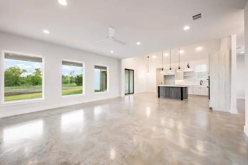 Living area, Spicewood Modern Farmhouse (RenovatePros project)